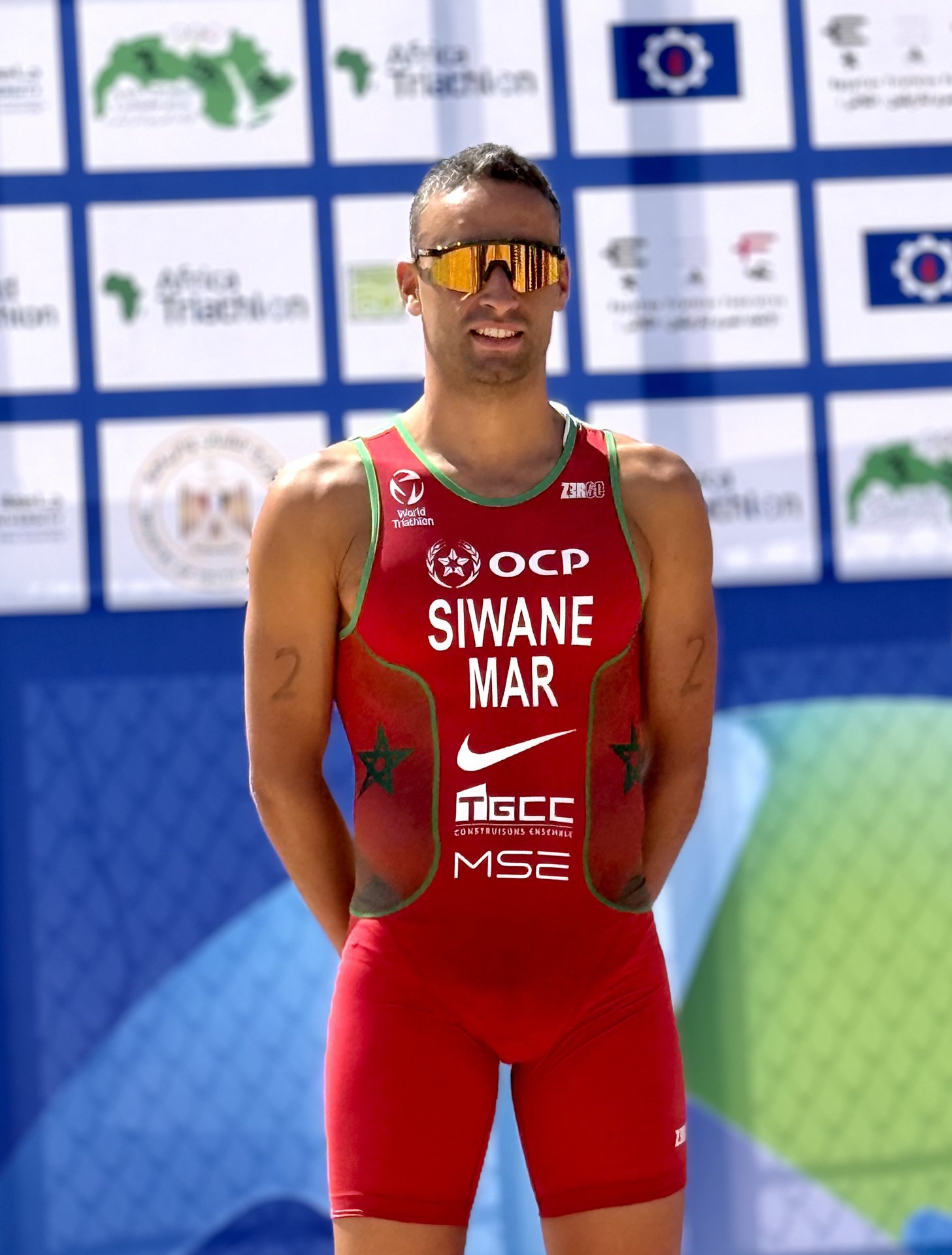 Badr Siwane à l'entraînement de course à pied