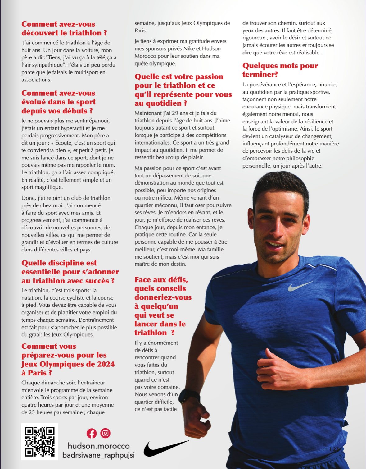 Badr Siwane, reportage magazine