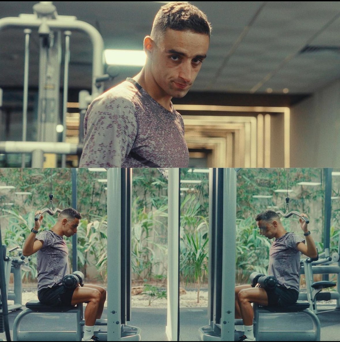 Badr Siwane lors d'un tournage Nike